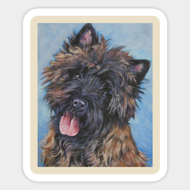 Cairn Terrier Fine Art Painting Cairn Terrier Sticker TeePublic